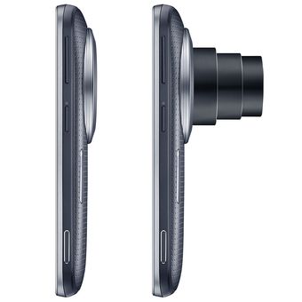 Galaxy K Zoom memiliki lensa zoom sungguhan berjangkauan 24-240 mm. Namun, lensanya jauh menonjol ke luar bodi ponsel ketika kamera diakttifkan. Mekanisme maju-mundurnya juga kompleks. Kamera periskop dimaksudkan untuk menghindari konstruksi lensa seperti ini. 