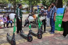 GrabWheels Masuk Solo, Ingat Sikap Pengendara Motor Saat Berjumpa