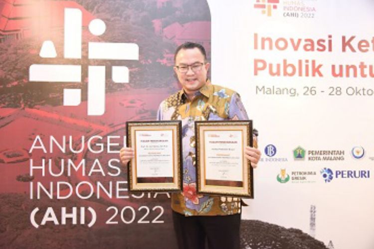 Rektor IPB Arif Satria terpopuler di media digital versi Anugerah Humas Indonesia 2022.