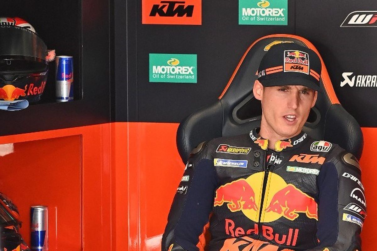 Pebalap Red Bull KTM, Pol Espargaro, bersiap jelang mengikuti sesi FP3 MotoGP Styria di Red Bull Ring, Spielberg, Austria pada 22 Agustus 2020.