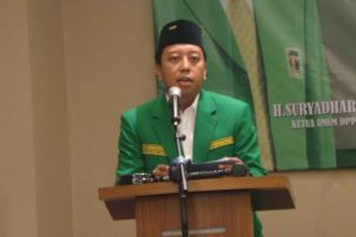 Sekretaris Jenderal DPP Partai Persatuan Pembangunan (PPP) Romahurmuziy