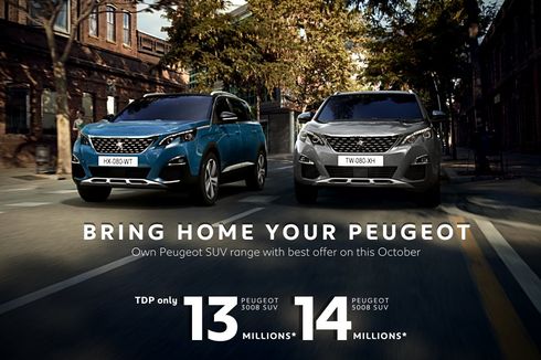 Promo Oktober, DP Mobil Peugeot Mulai Rp 13 Jutaan