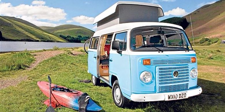 Ilustrasi campervan.