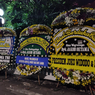 Jakob Oetama Berpulang, Karangan Bunga Penuhi Area Sekitar Gedung Kompas Gramedia Palmerah