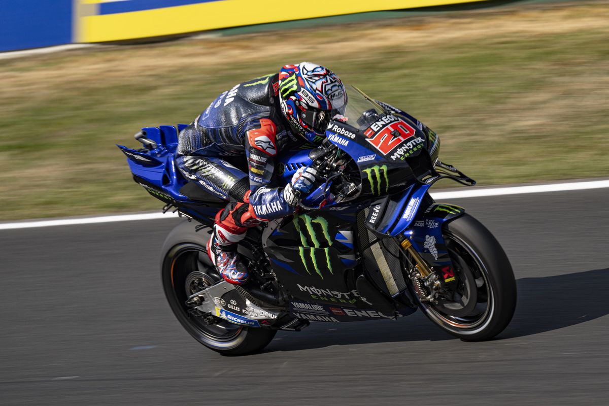 Fabio Quartararo saat berlaga pada MotoGP Perancis 2025