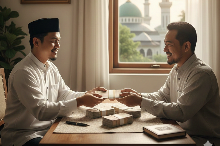 Ilustrasi membayar utang