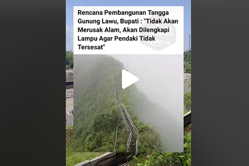 Video Viral soal Rencana Pembangunan Tangga di Gunung Lawu, Ini Penjelasan Disparpora Karanganyar
