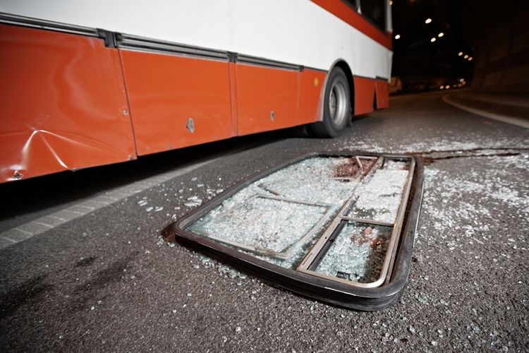 Ilustrasi kecelakaan bus.