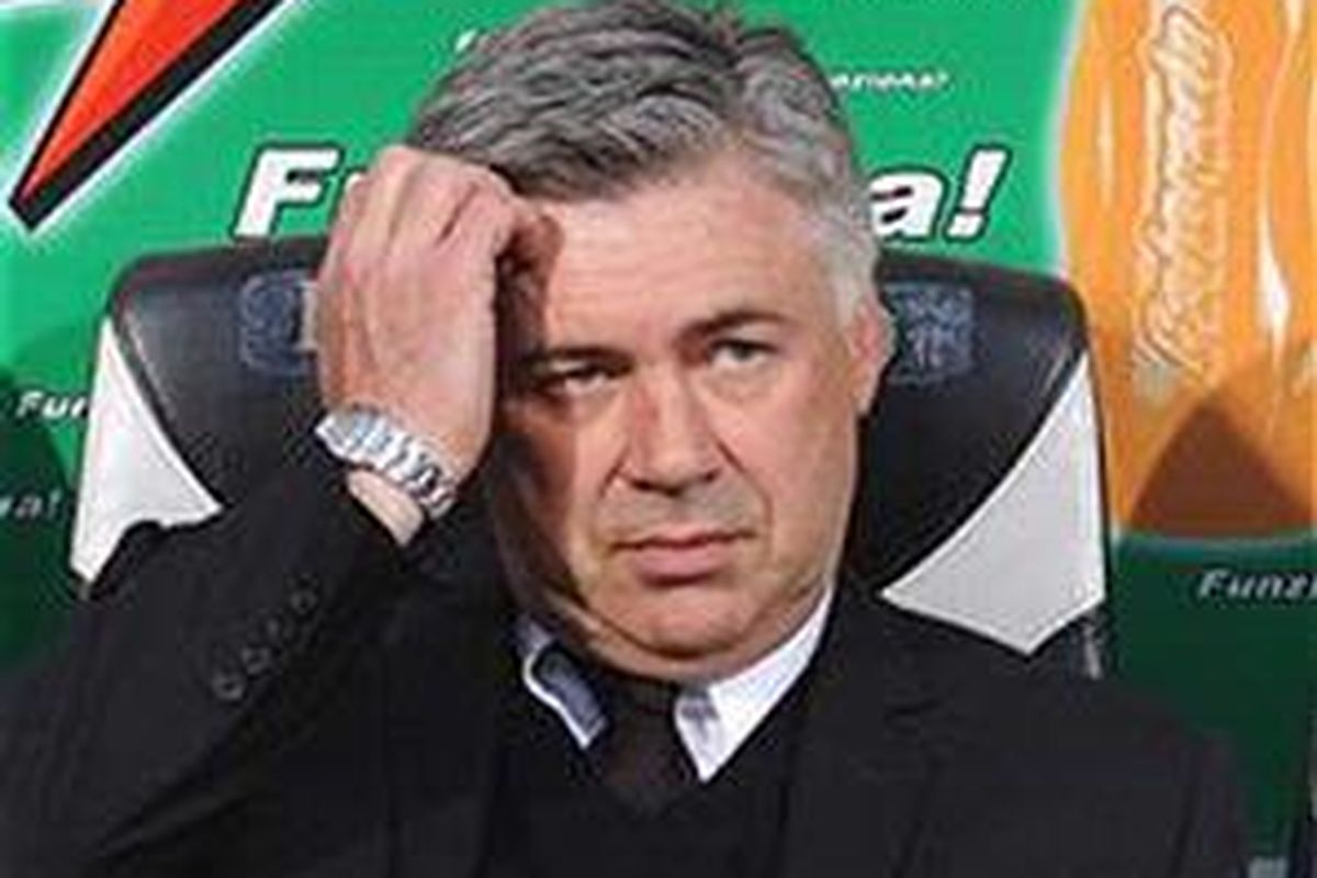 Pelatih AC Milan, Carlo Ancelotti.