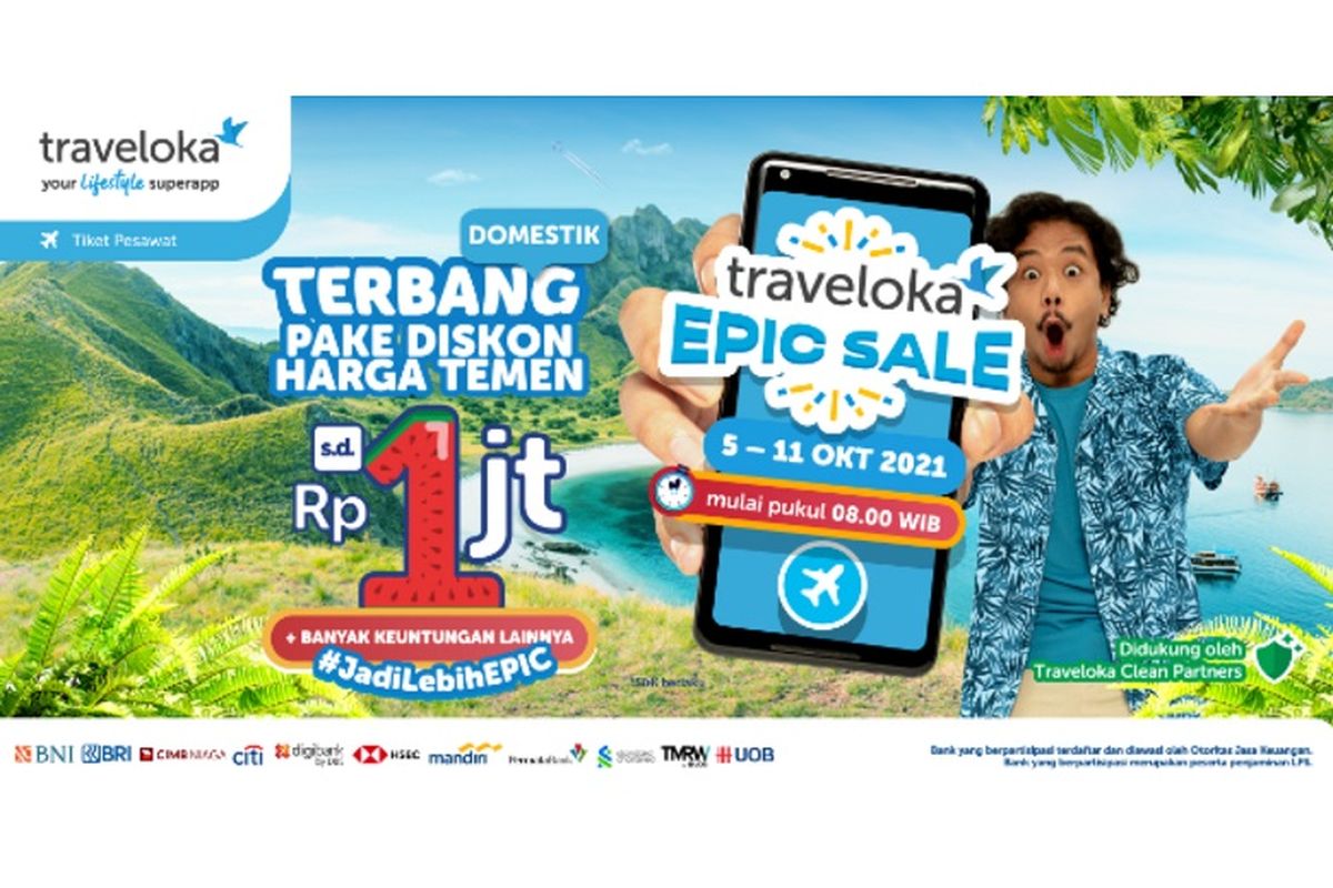 Diskon di program Epic Sale traveloka 