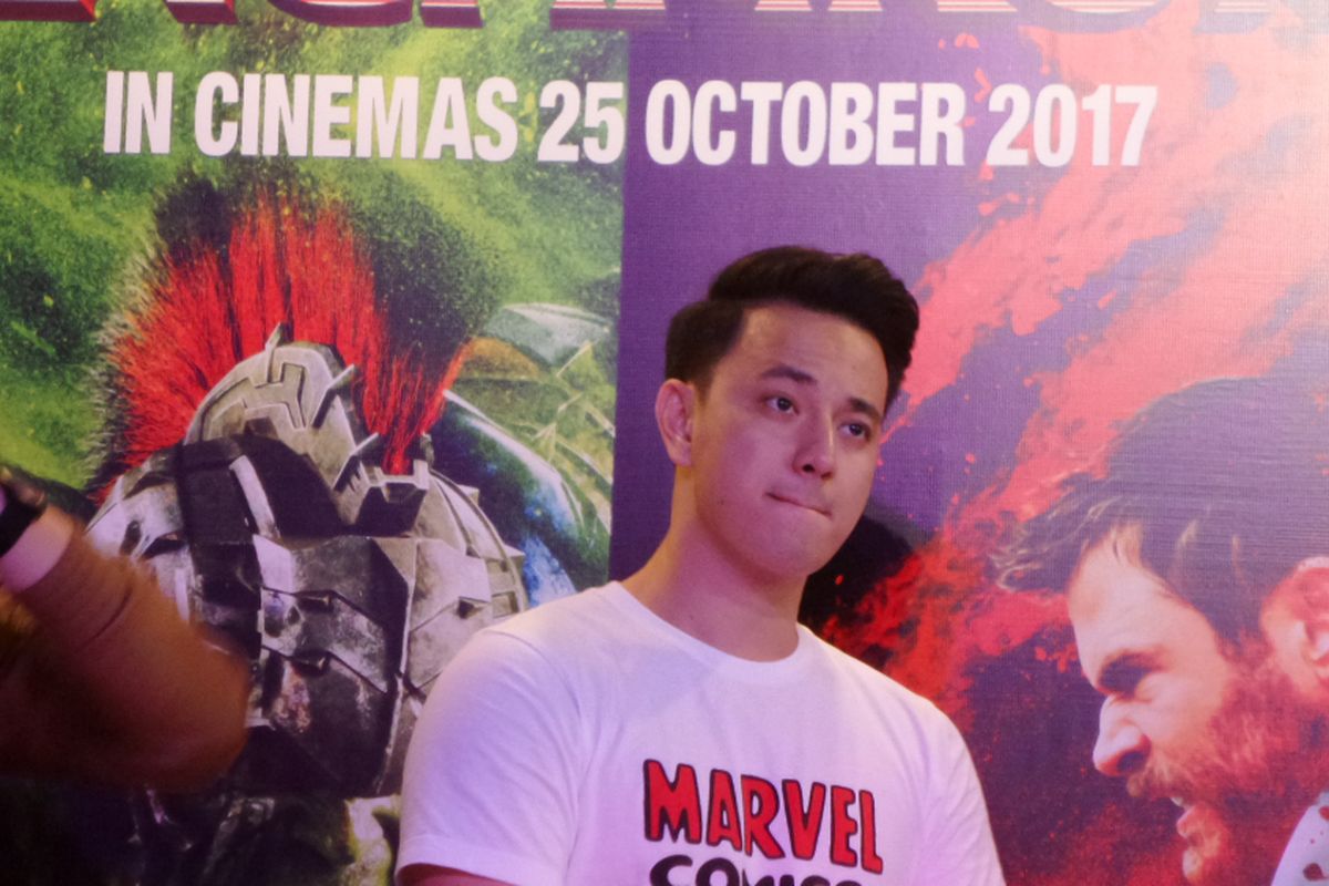 Billy Davidson ketika menghadiri promosi film Thor: Ragnarok di Pasific Place, SCBD, Jakarta Selatan, Jumat (20/10/2017)