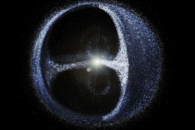 Awan Oort diperkirakan terdiri dari miliaran, atau triliunan, gumpalan es dan batu yang terbentuk di sekitar waktu yang sama dengan terbentuknya planet.