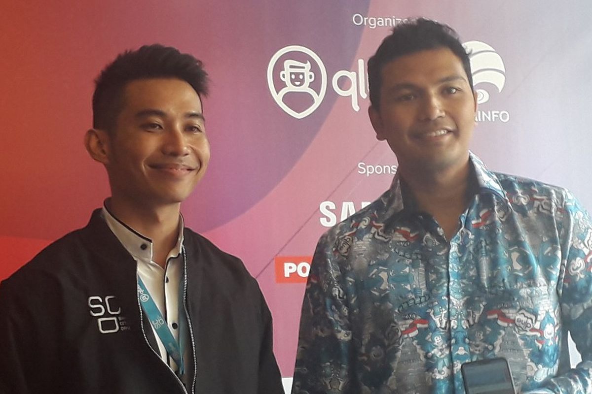 Founder sekaligus CEO Qlue Rama Raditya (kanan) dalam acara Smart Citizen Day, Kamis (28/3/2019).