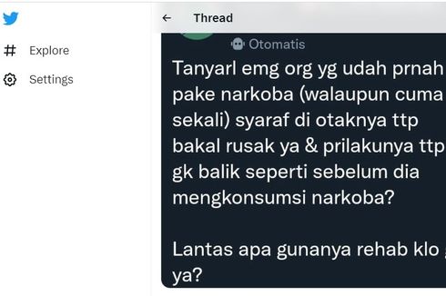 Benarkah Pengguna Narkoba Tetap Mengalami Kerusakan Saraf Otak meski Sudah Direhabilitasi? Ini Kata Dokter Saraf