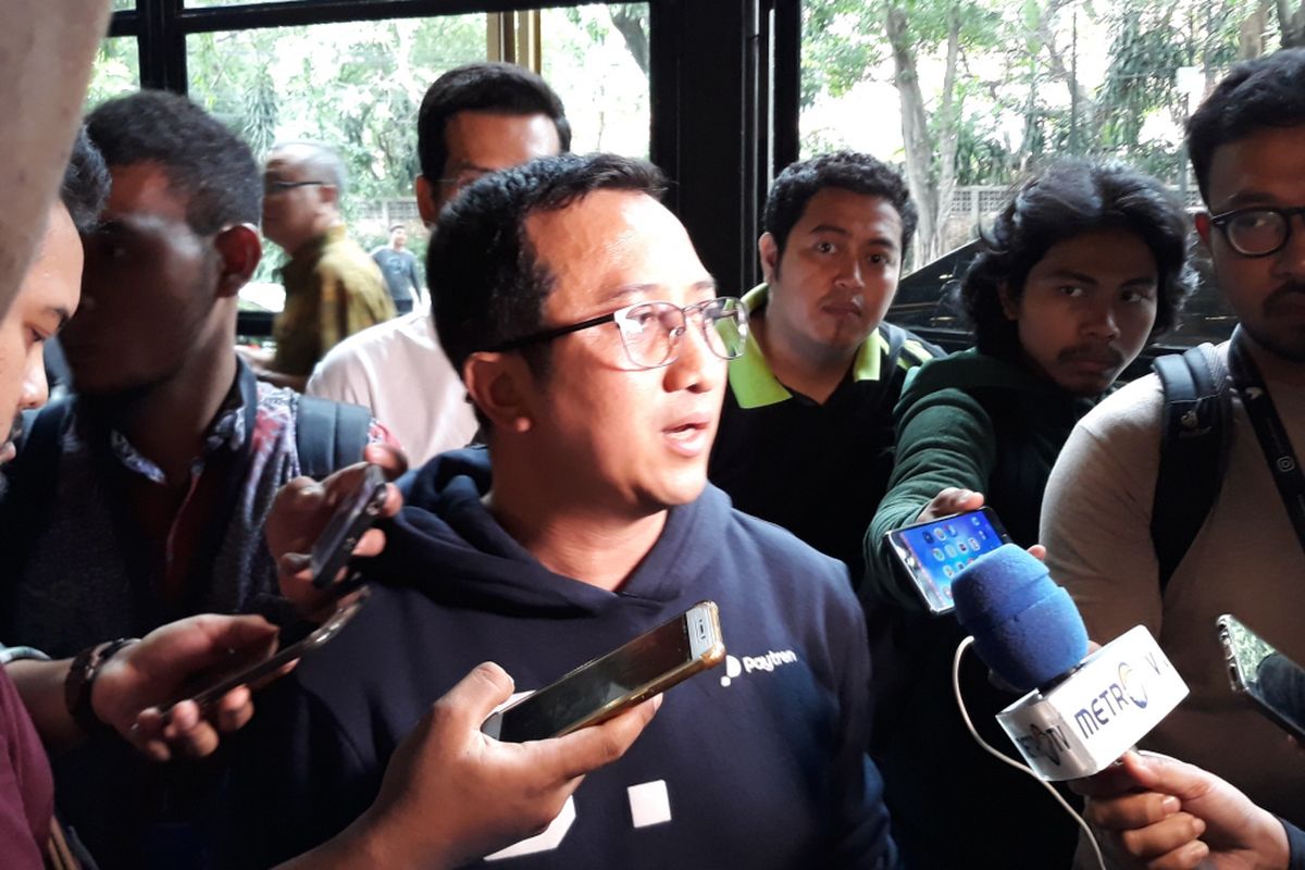 Yusuf Mansur di Hallf Patiunus, Jakarta, Rabu (13/2/2019).