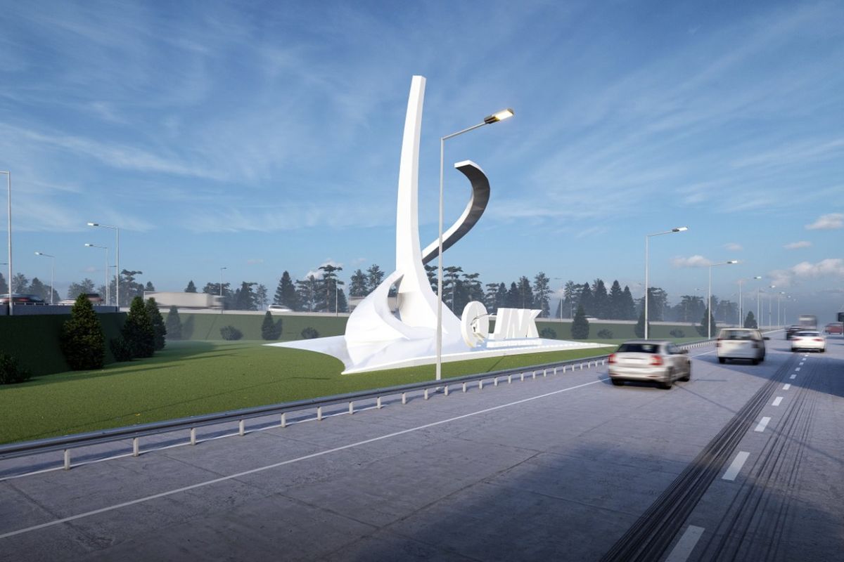 Tugu Iconic di Simpang Susun (SS) Gerbang Tol (GT) Madiun. Ilustrasi tarif jalan tol Surabaya-Madiun terbaru yang mengacu pada ketentuan tarif tol Surabaya-Madiun 2022.