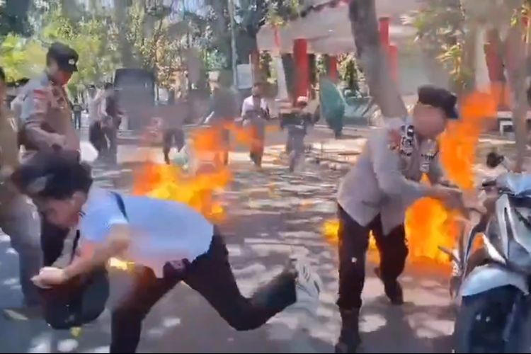 Mahasiswa Bantaeng Alami Luka Bakar Saat Demo Pemadaman Listrik PLN
