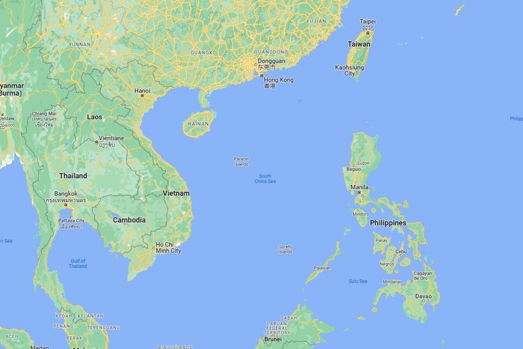 Ilustrasi peta Filipina.