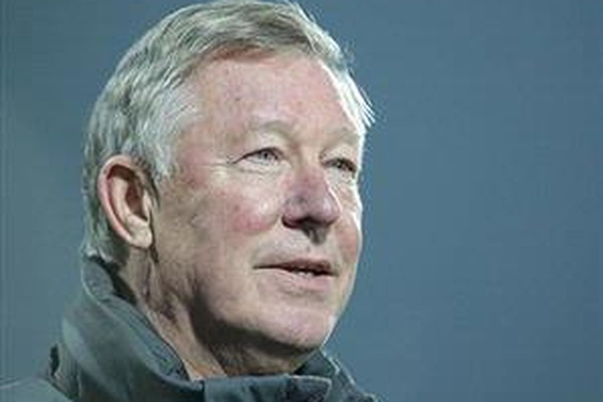 Manajer Manchester United, Alex Ferguson.