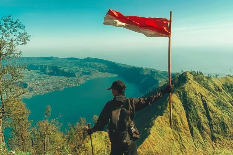 Pemandangan Bukit Trunyan Bangli, di Bali