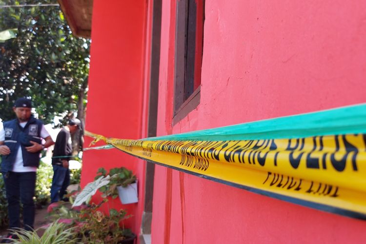 Rumah korban pembunuhan di Desa Jayamekar, Kecamatan Padalarang, Kabupaten Bandung Barat.