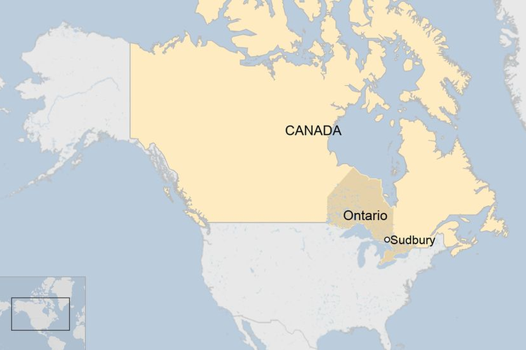 Peta Sudbury, Kanada. [Via BBC]
