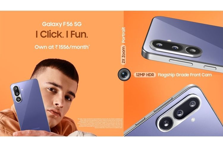 Samsung Galaxy F56 5G Resmi, HP Tertipis di Seri Galaxy F