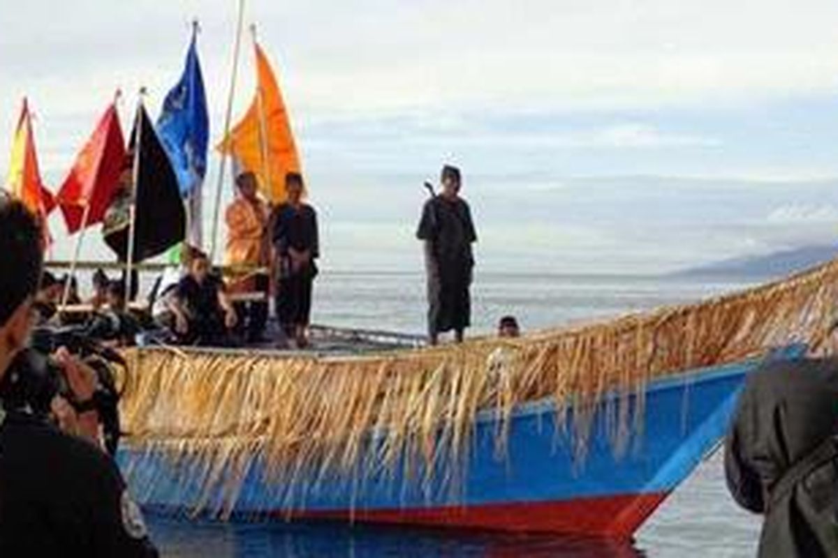 Festival Tidore 2013 di Soasio, Tidore, Maluku Utara, Jumat (12/4/2013).