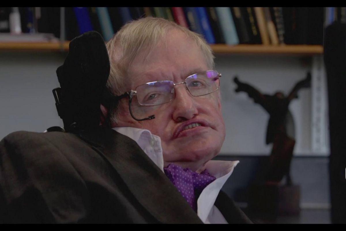 Stephen Hawking dalam video wawancara GMIC 2017