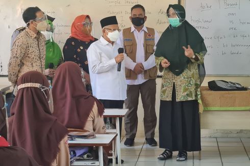 Kunjungan ke Bogor, Wapres Cek Pelaksanaan PTM dan Vaksinasi di Sekolah