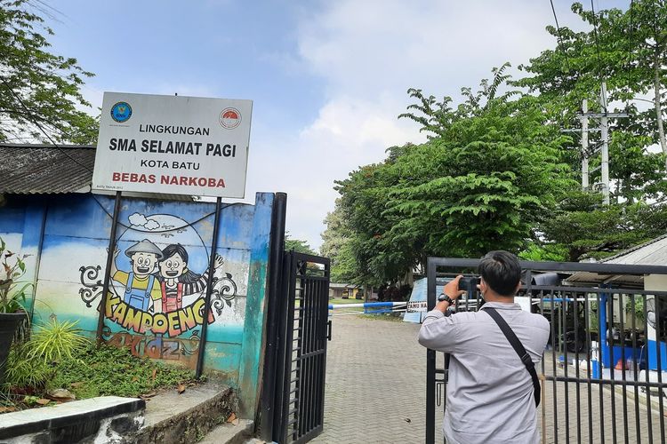 Situasi SMA Selamat Pagi Indonesia di Kota Batu, Jawa Timur, Senin (31/5/2021).