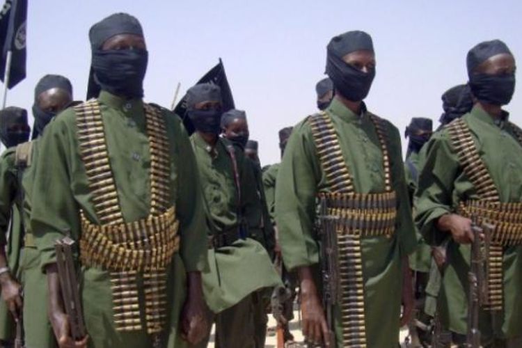 Pasukan kelompok militan Somalia, Al-Shabaab.