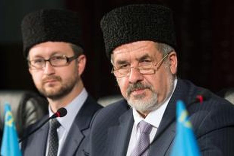 Pemimpin Tatar Crimea, Refat Chebarov.