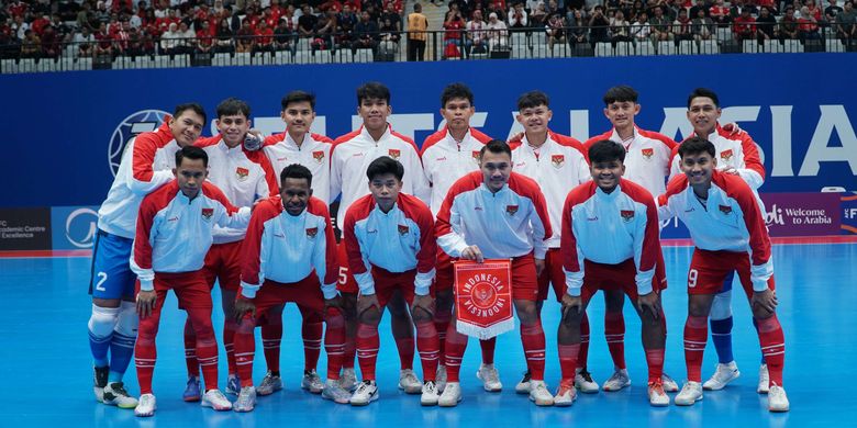 Starting timnas futsal Indonesia melawan Irak pada ajang AFC Futsal ASIAN CUP 2026 di Indonesia Arena, Jakarta Pusat, Sabtu (31/1/2026).