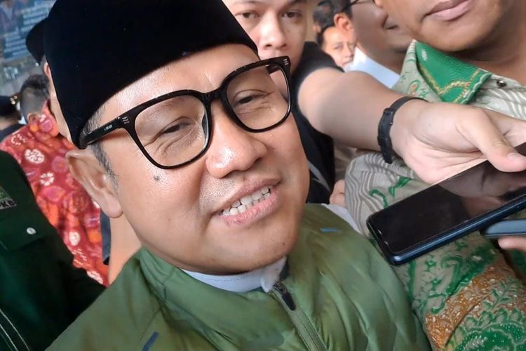 Ketua Umum PKB Muhaimin Iskandar atau Cak Imin saat ditemui di ICE BSD, Tangerang Selatan, Minggu (30/7/2023). 