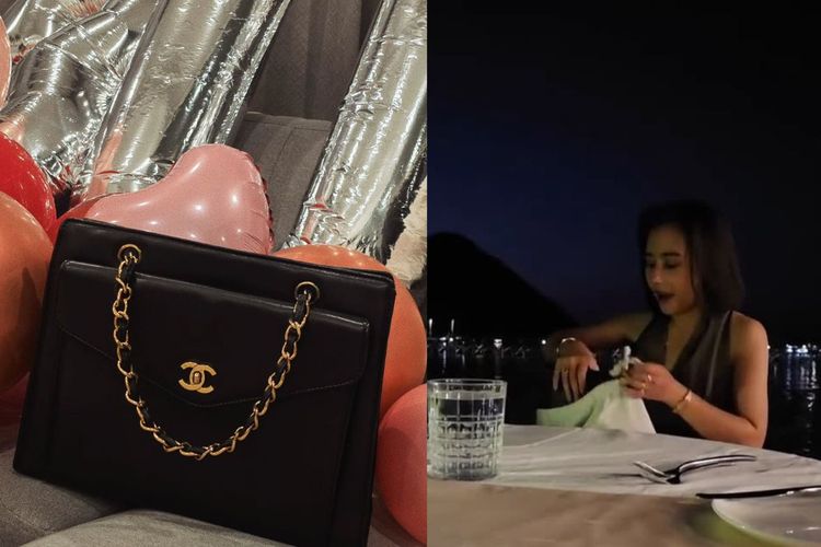 Intip Isi Tas Vintage Hadiah Ulang Tahun Prilly Latuconsina dari Omara