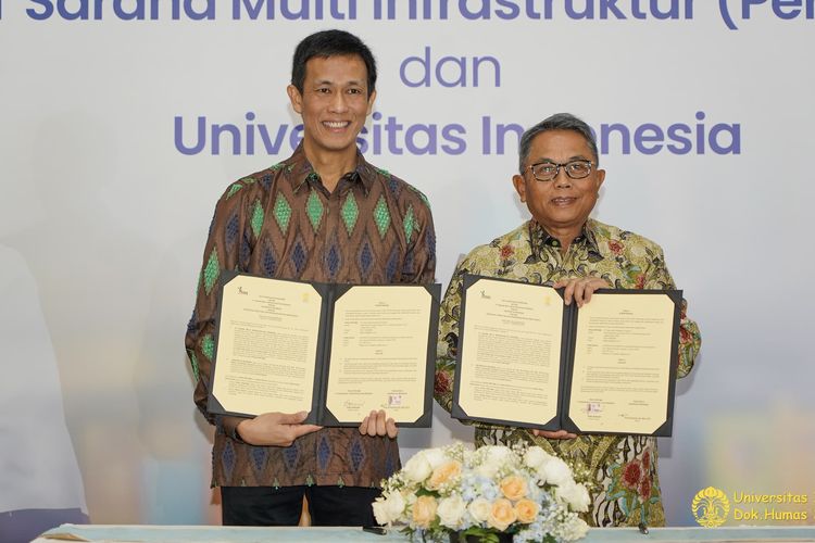 PT Sarana Multi Infrastruktur (Persero) atau SMI dan Universitas Indonesia menandatangani Nota Kesepakatan Bersama (NKB) di sektor pendidikan, penelitian, dan pengabdian kepada masyarakat.