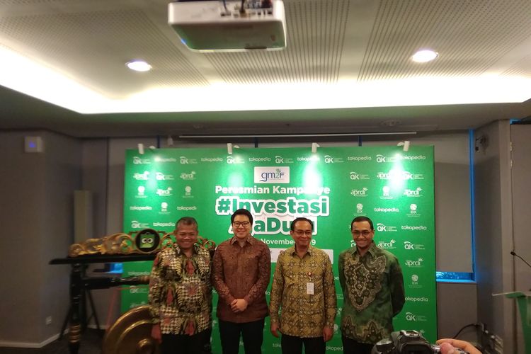Tokopedia bekerjasama dengan APRDI, OJK, dan BEI untuk meningkatkan inklusi dan literasi keuangan di Indonesia, Senin (18/11/2019).