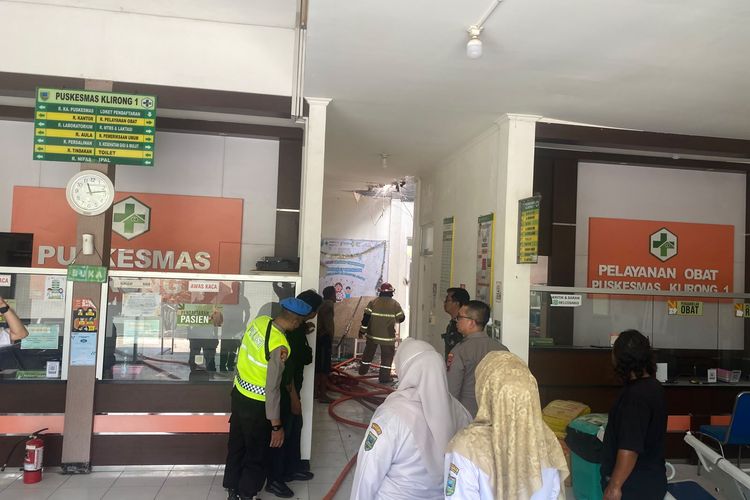 Puskesmas Klirong 1 Kebumen Kebakaran, Kobaran Api Muncul di Ruang Tunggu Pasien