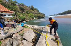 Tanggul di Pantai Baron Ambrol, Jalur Evakuasi Tsunami Terputus