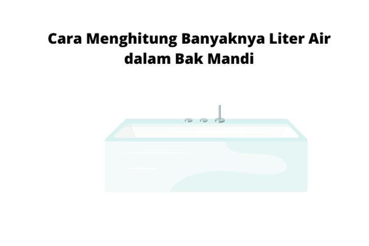 Pada materi Matematika SD, terdapat soal cerita yang menanyakan berapa banyak liter air yang dapat terisi dalam bak mandi.