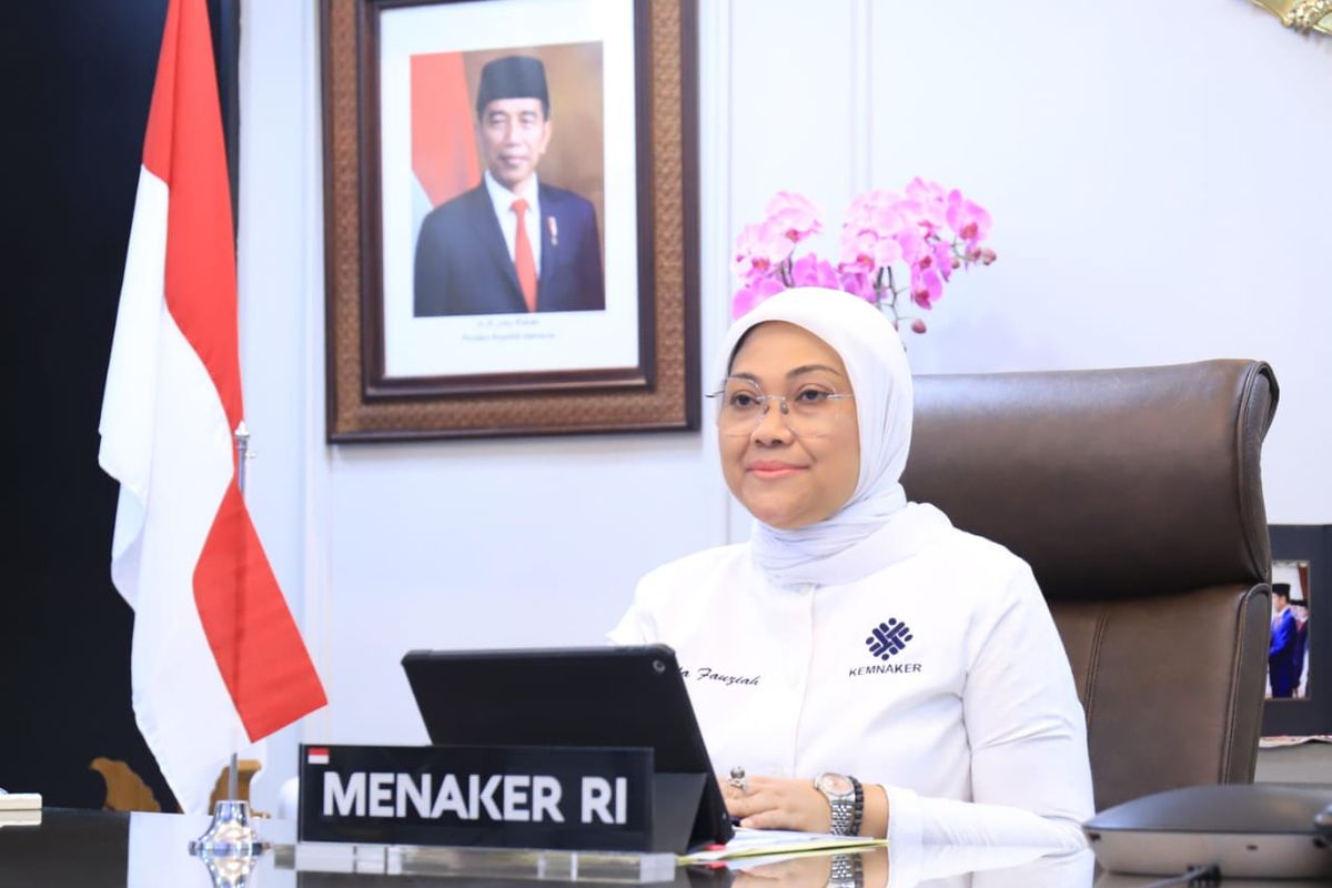 Menteri Ketenagakerjaan (Menaker) Ida Fauziyah.