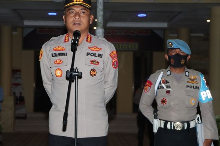 Kapolresta Kendari Kombes pol Muhammad Eka Faturahman