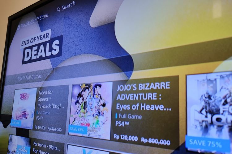 Ilustrasi End of Year Deals di PlayStation Store.