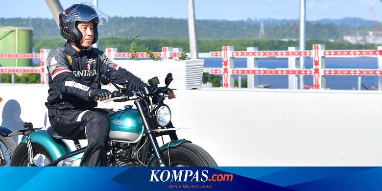 Kendarai Motor Jajal Jalan Tol IKN, Jokowi: Lancar dan Mulus...