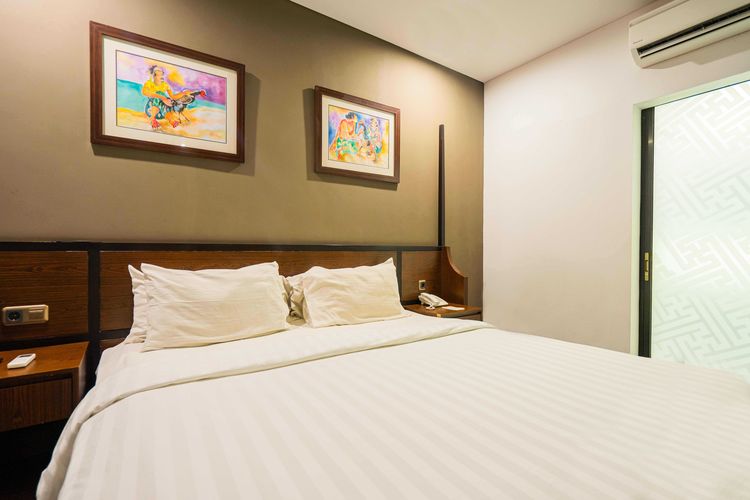 Ilustrasi kamar di Amanuba Hotel & Resort Rancamaya di Kota Bogor, Jawa Barat.