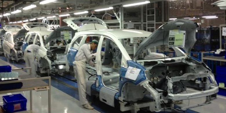 An automobile manufacturer in Karawang, West Java. 