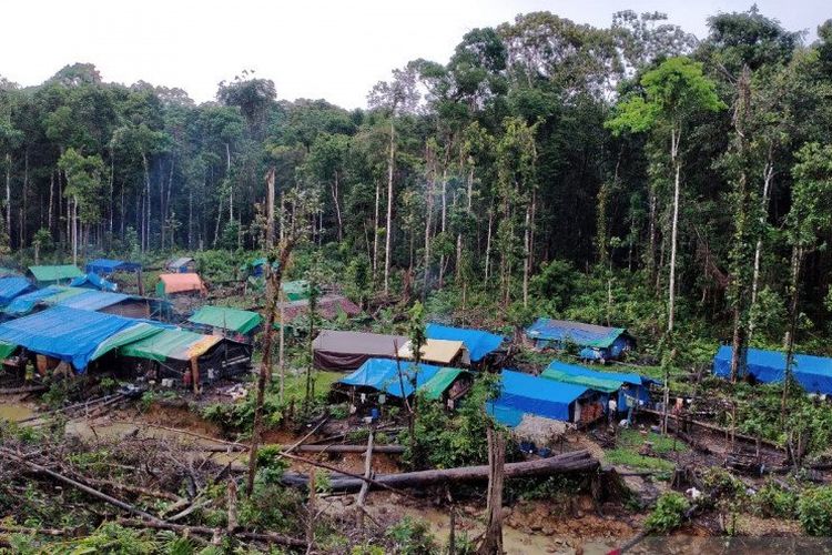 A file photo of traditional mining site in Korowai, Pegunungan Bintang Regency in Papua. 