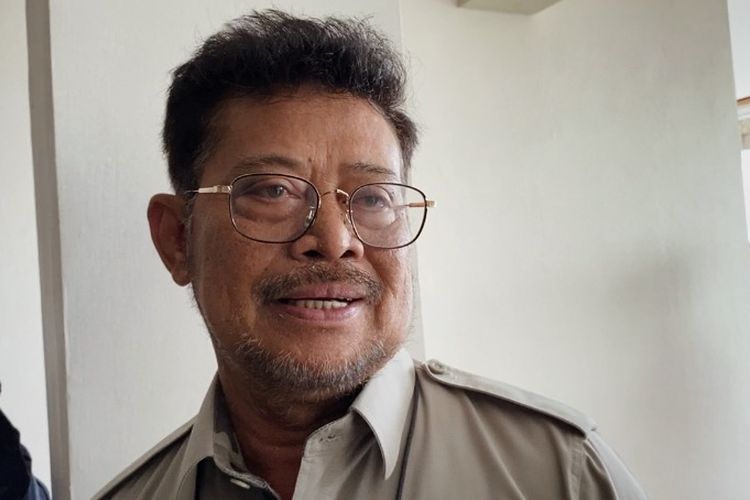 Menteri Pertanian Syahrul Yasin Limpo ditemui di Kompleks Parlemen Senayan, Jakarta, Kamis (19/1/2023). Mentan SYL bantah food estate gagal.