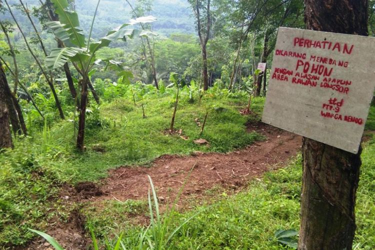 Fenomena tanah bergerak di PT Perkebunan Nusantara (PTPN) IX Ngobo Kebun Jatirunggo mengancam permukiman warga yang dihuni 13 keluarga di RT 02 RW 10, Dusun Bendo, Desa Kandangan, Kecamatan Bawen, Kabupaten Semarang.